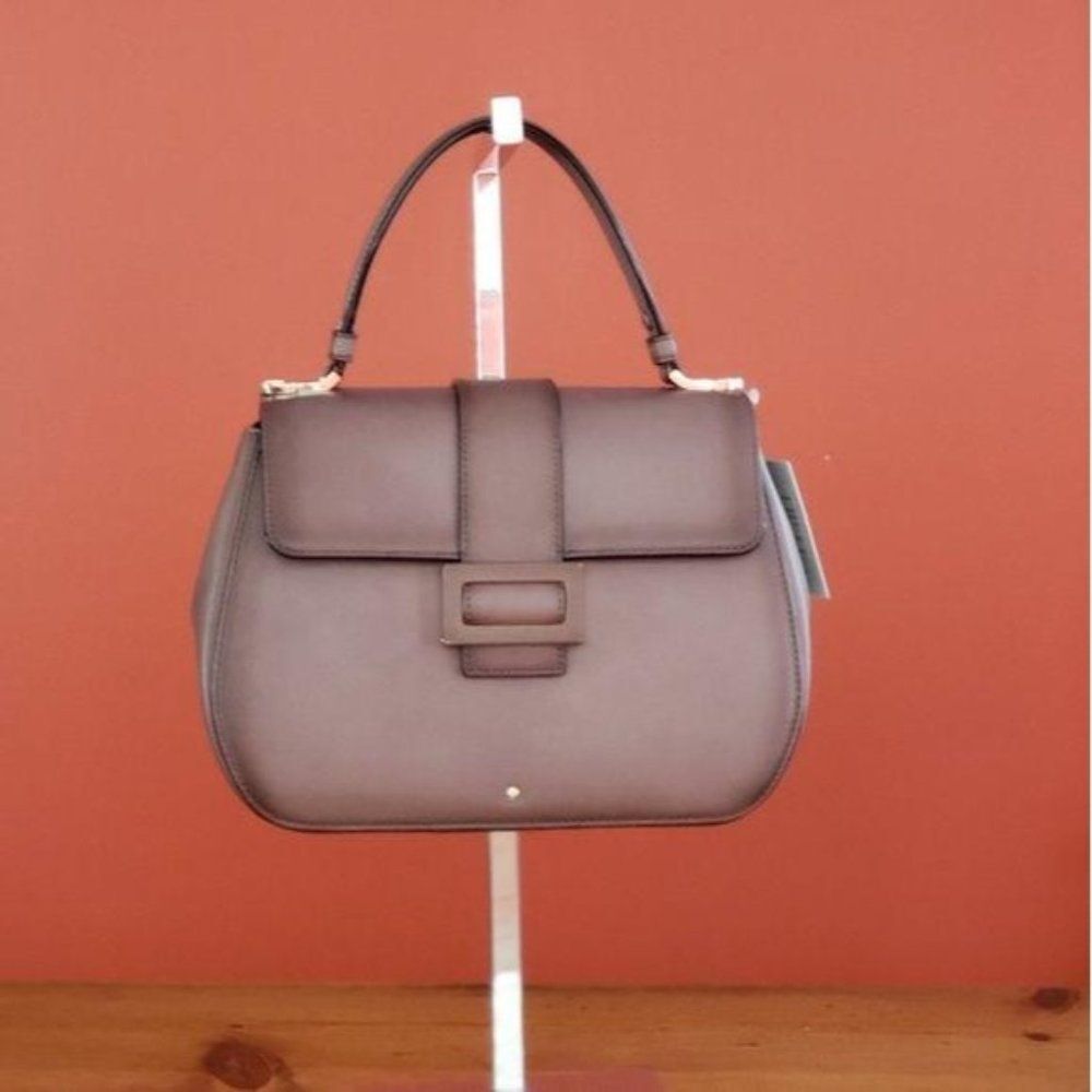 NWT Kate Spade Madison Carlyle Street Justina Leather Satchel/Crossbody Handbag